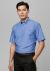 Mens Wrinkle Free Chambray Short Sleeve Shirt